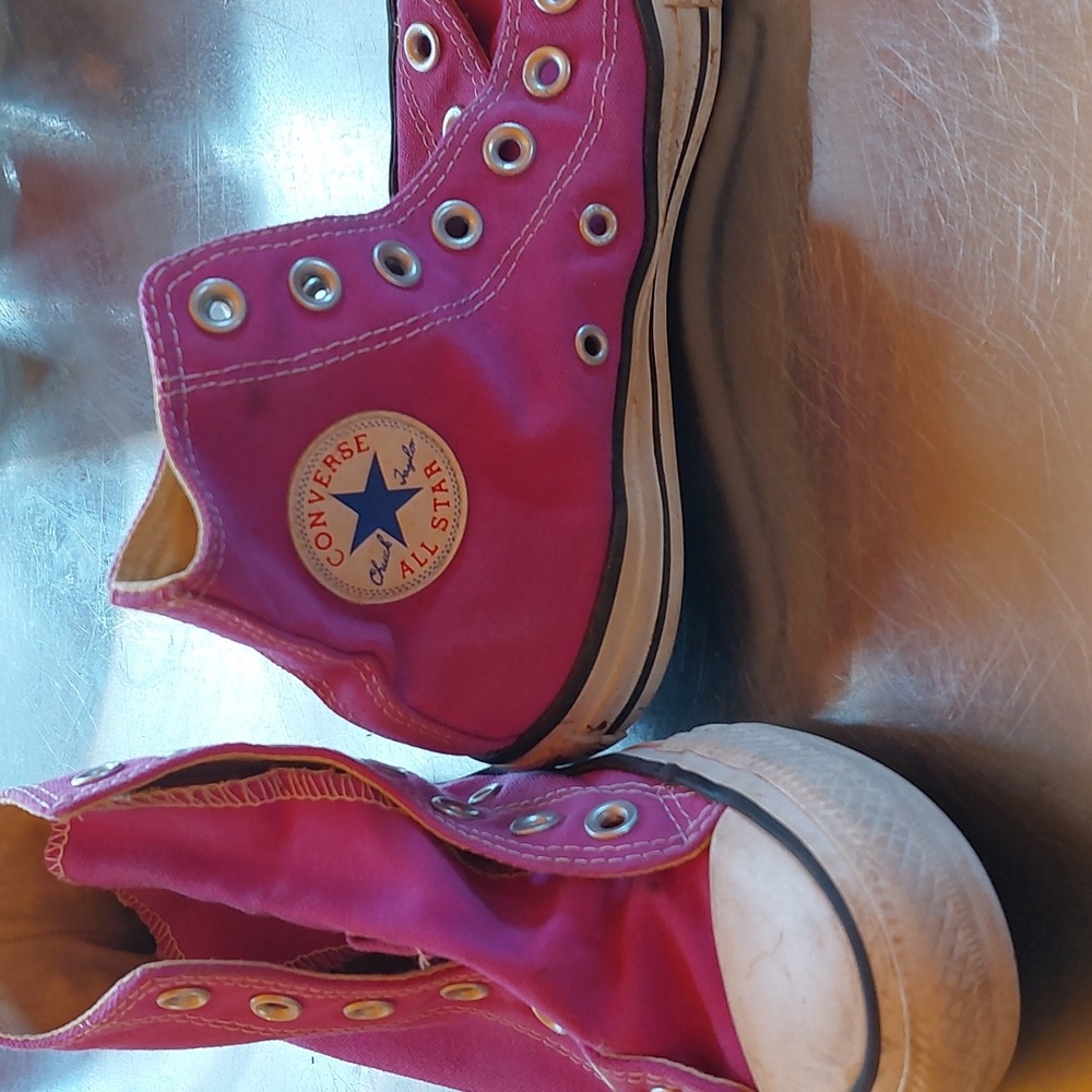 Purple Converse Hightops - Picture 2 of 3